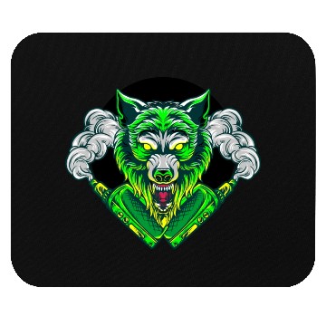 Discover Mad Wolf Mouse Pads