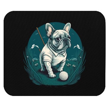 Discover French Bulldog | Golf Sport Player Cute Frenchie Mouse Pads