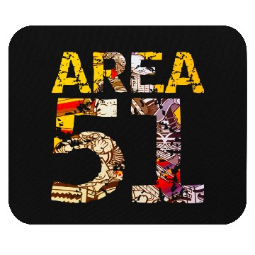 Discover Area 51 UFO Design Mouse Pads
