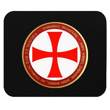 Discover Knights templar cross shield Mouse Pads