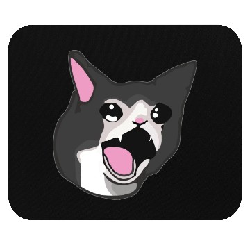 Discover Yamero Crying Screaming Cat Meme Cute Japanese Mouse Pads