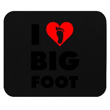 Discover I Love Bigfoot Mouse Pads