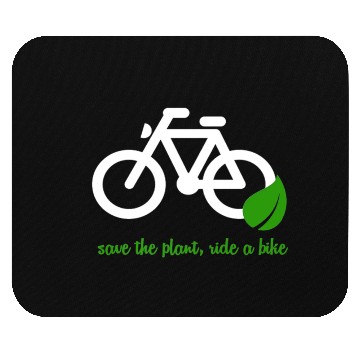 Discover Save The Planet Ride A Bike Mouse Pads