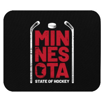 Discover Minnesota State Of Hockey Mn State Map Mouse Pads