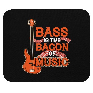 Discover Bass Guitar Bacon Music Mouse Pads