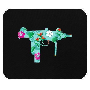 Discover Tropical Gun Lover Firearm Beach Hawaiian Mouse Pads