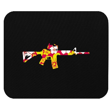 Discover Tropical Gun Lover Firearm Beach Mouse Pads