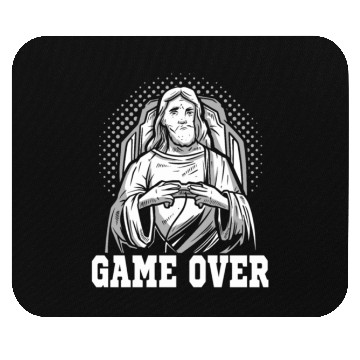 Discover Gaming Jesus Game Over Gamer Mouse Pads