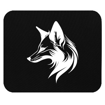 Discover Fox Portrait In Flowing Lines Style Mouse Pads