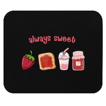 Discover Always sweet Embrace the Strawberry Life Mouse Pads