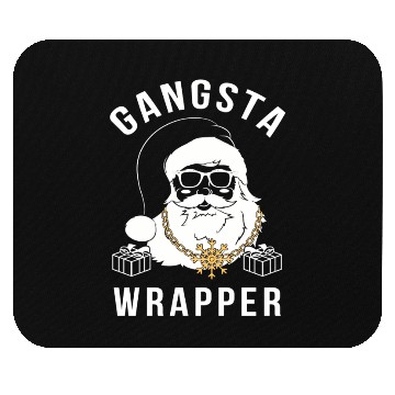 Discover Gangsta Wrapper Gangster Santa Mouse Pads