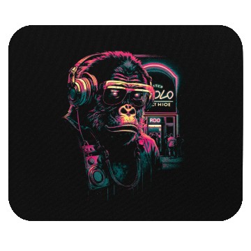 Discover neon gorilla Mouse Pads