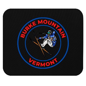 Discover Retro Skiing in Burke Mountain Vermont Souvenir Mouse Pads