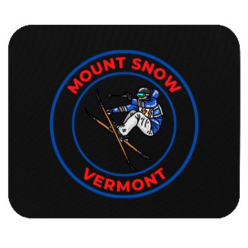 Discover Retro Cool Skiing Mount Snow Vermont Souvenir Mouse Pads