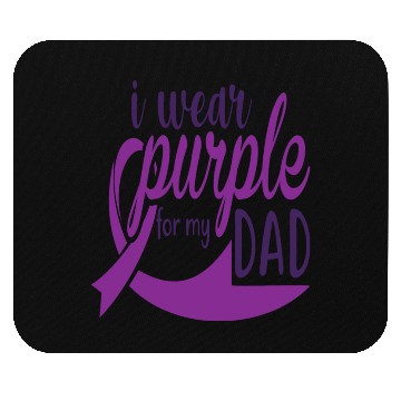 Discover I Wear Purple For My Dad Mouse Pads