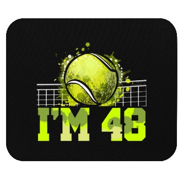 Discover I'm 48 Racket Sports Tennis Player Adult 48th Mouse Pads