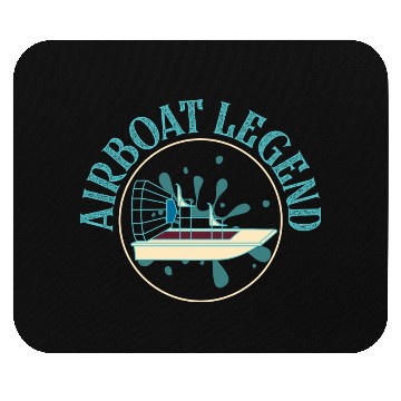 Discover Airboat Legend Hydroplane Air Boat Propeller Swamp Mouse Pads
