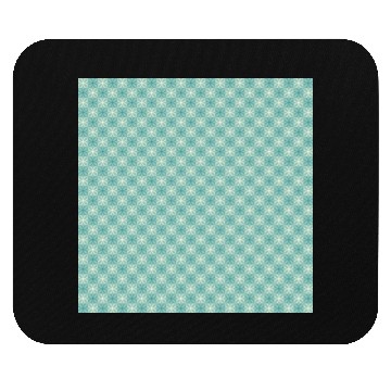Discover Teal Geometric Floral Retro Pattern Mouse Pads