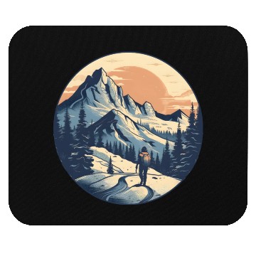 Discover Mountain Adventure Mouse Pads