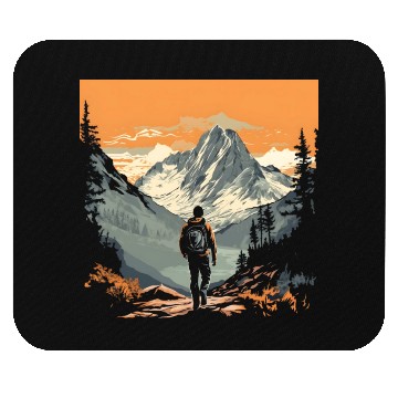 Discover Mountain Adventure Hiking Mouse Pads