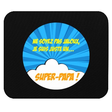 Discover Super-dad super-hero Best dad Father's day Comics Mouse Pads