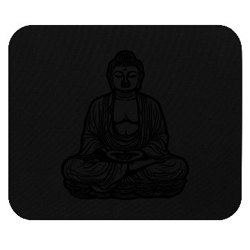 Discover Far Eastern Buddha Lotus Meditation Tattoo Style Mouse Pads