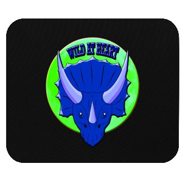 Discover Wild At Heart- Triceratops Mouse Pads
