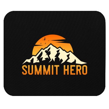 Discover Summit Hero Climbers Mountaineering Mountain Guide Mouse Pads