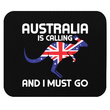 Discover Australia Is Calling And I Must Go Kangaroo Austra Mouse Pads