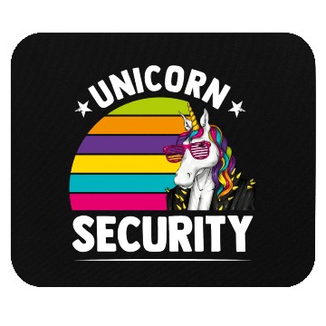 Discover Unicorn Security Funny Unicorn Lover Mythical Mouse Pads