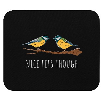 Discover Funny Tit Bird Lover Birdwatching Birding Mouse Pads