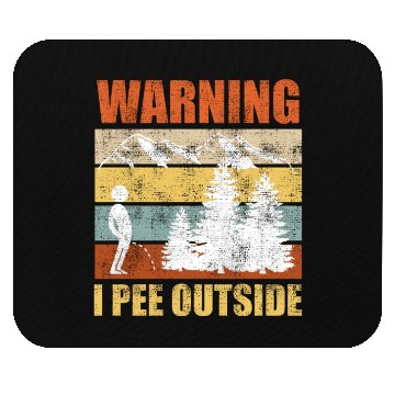 Discover Wanderlust funny I love peeing outside Mouse Pads