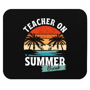 Discover Retro Teacher On Summer Break Mouse Pads