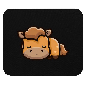 Discover Cute horse is sleeping Mouse Pads