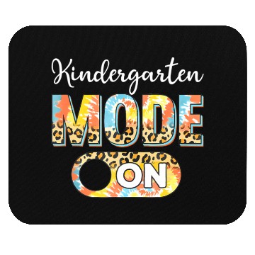 Discover Tie Dye Back To School Kindergarten Mode On Leopar Mouse Pads