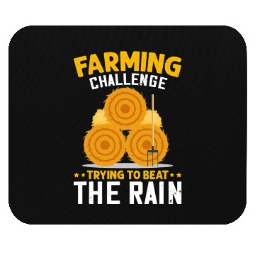 Discover Farming Challenge To Beat Rain Funny Farmer Farm Mouse Pads