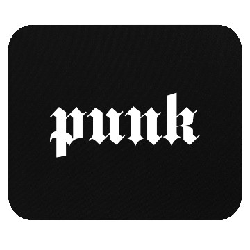 Discover PUNK Typographic Design Mouse Pads