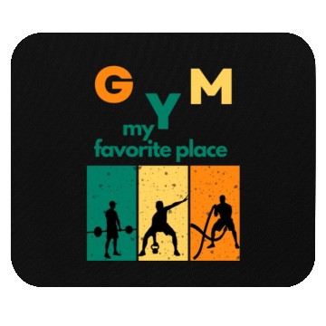 Discover gym my favorite place Mouse Pads