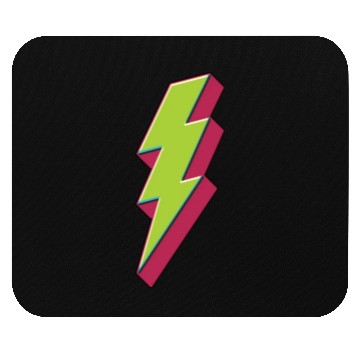 Discover Green Lightning Bolt Mouse Pads