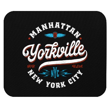 Discover New York Manhattan Yorkville Mouse Pads