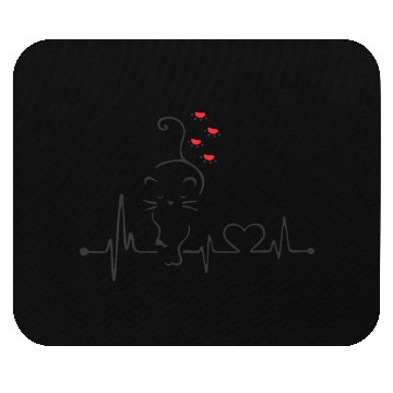 Discover Cat love Mouse Pads funny cats beat