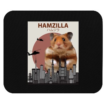 Discover Hamzilla Giant Hamster Monster Mouse Pads