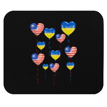 Discover US Solidarity and a heart for Ukraine Mouse Pads