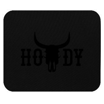 Discover Howdy Cow Skull Western Cowboy Cowgirl Rodeo Howdy Mouse Pads