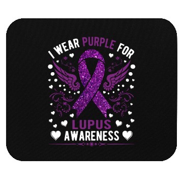 Discover I Wear Purple For Lupus Awareness Month Men Women Mouse Pads