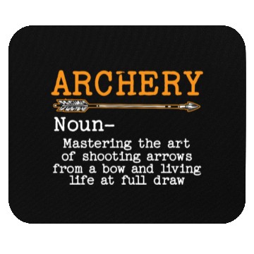 Discover Archery Bow Hunter Archer Shoot Arrow Bowman Mouse Pads