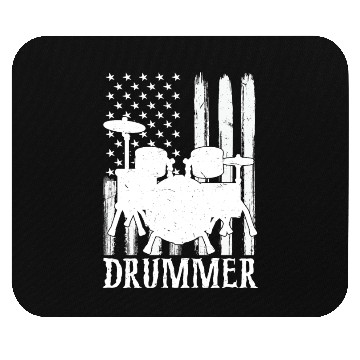 Discover Funny Drummer Art For Men Women Drum Set Drumming Mouse Pads