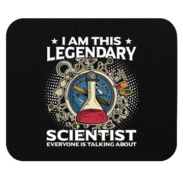 Discover Science Teacher Physics Chemistry Funny scientist Mouse Pads