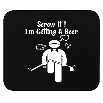 Discover Golf Beer Golfer Father Day Mother Day Mouse Pads