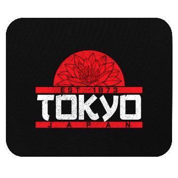 Discover Tokyo Japan Est 1873 Lotus Japanese Mouse Pads